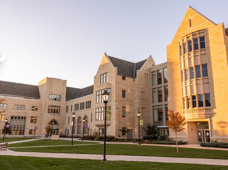a scenic photo of the engineering buildings at St. Thomas