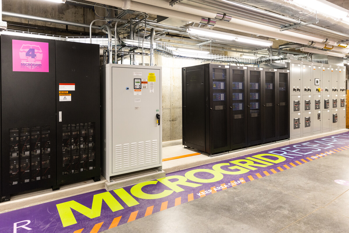 A section of the microgrid