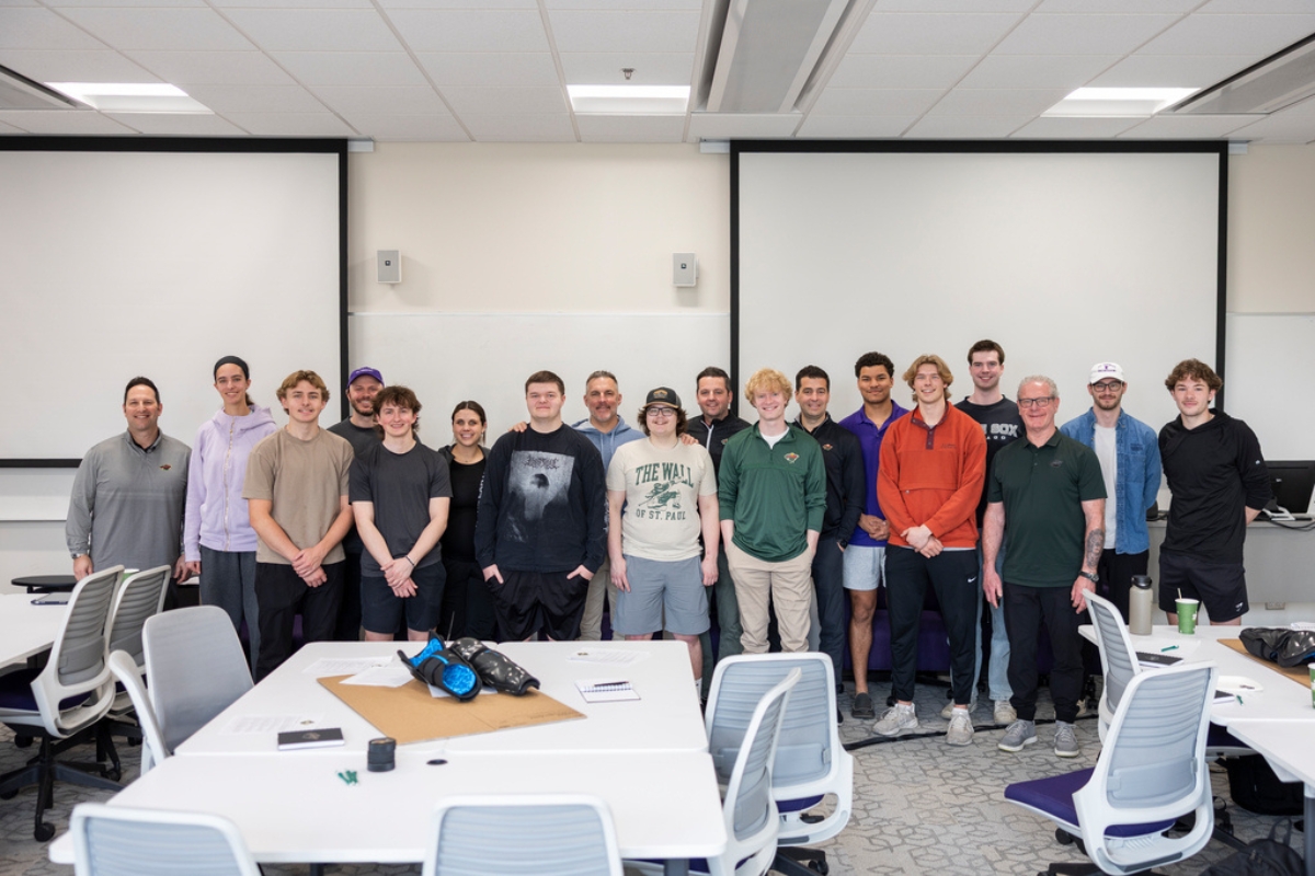 a company meets engineers at a career fair