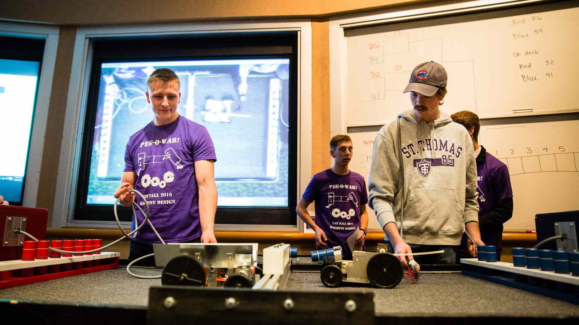 Engineering students compete in the machine design competition