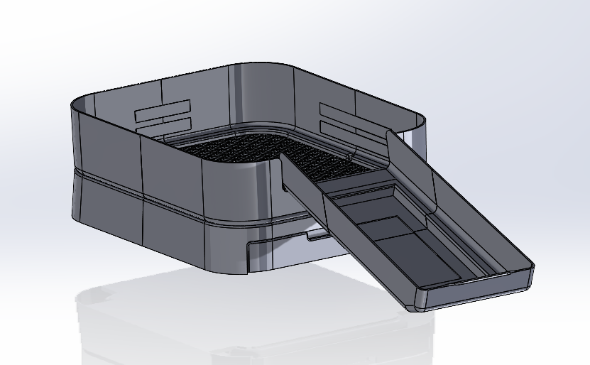 Modified Litter Box SolidWorks Model