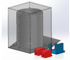 SolidWorks model of tubular reactor design concept