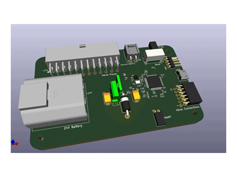 Custom PCB for modular sampling logic