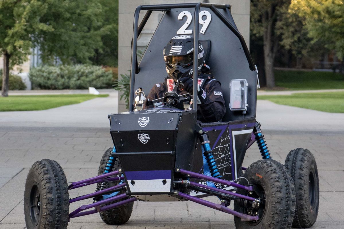 St. Thomas Tommie Motorsports competition vehicle