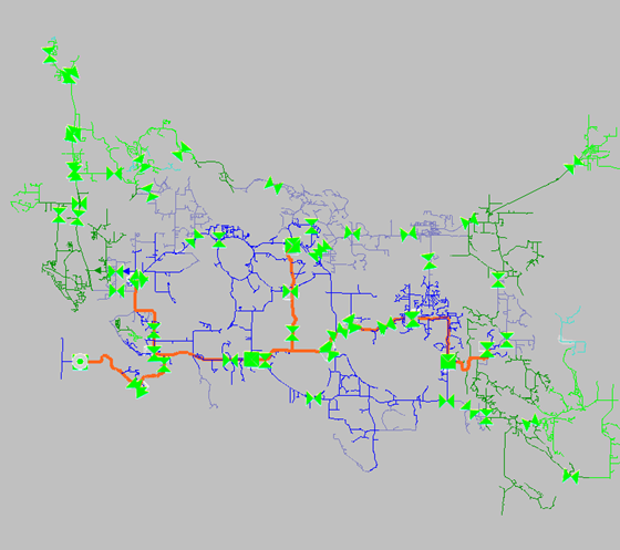 Representation of Xcel Energy's Synergi Gas software